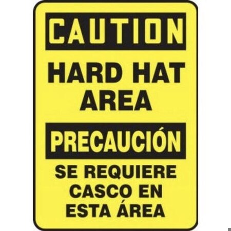 Accuform BILINGUAL OSHA CAUTION Safety Sign SBMPPA614XP SBMPPA614XP